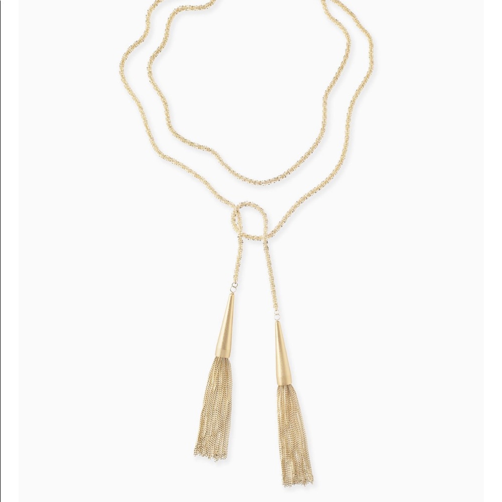 Kendra Scott Gold Tassel Necklace